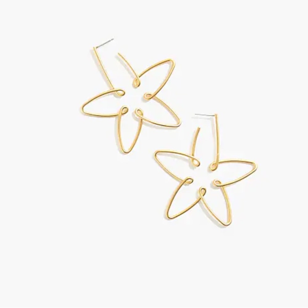 Madewell Wire Flower Statement Earrings